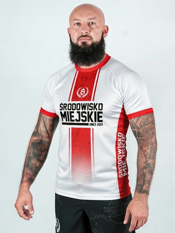 Rashguard "Fusion" - White / Red for 169.00 PLN