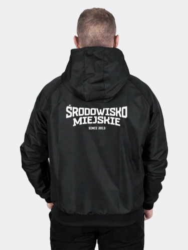 Windbreaker jacket with hood "Laur Logo" - black for 339 PLN 2