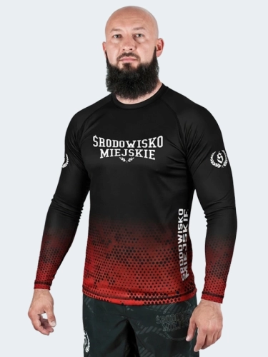 Rashguard "Punch" longsleeve - Czarny / Czerwony za 169,00 zł