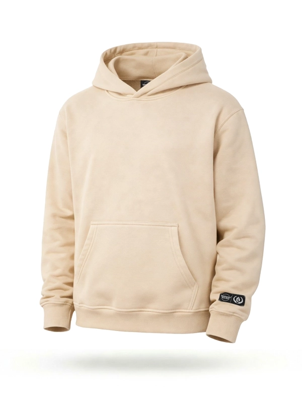 Bluza z kapturem "Basic" - beżowa za 199,00 zł