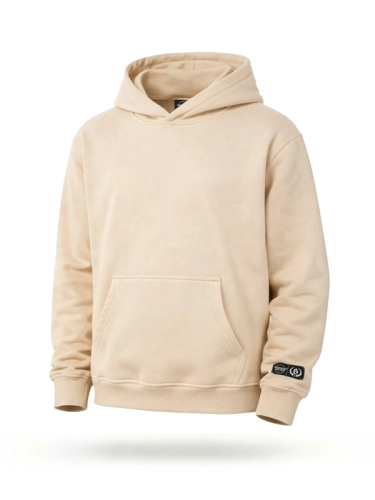 Bluza z kapturem "Basic" - beżowa za 199,00 zł