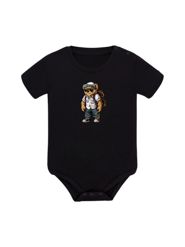 Children's bodysuits "All time on tour Bear" - black for 69,00 PLN