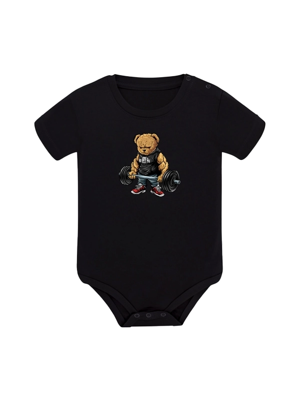 Body dziecięce "Gym Bear" - czarne za 69,00 zł