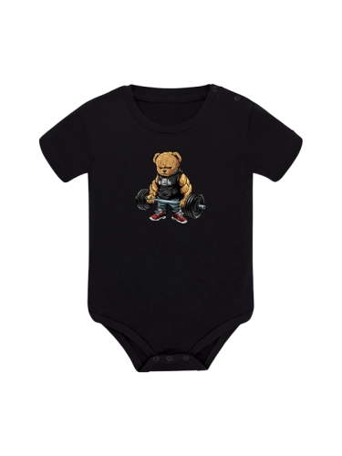 Body dziecięce "Gym Bear" - czarne za 69,00 zł