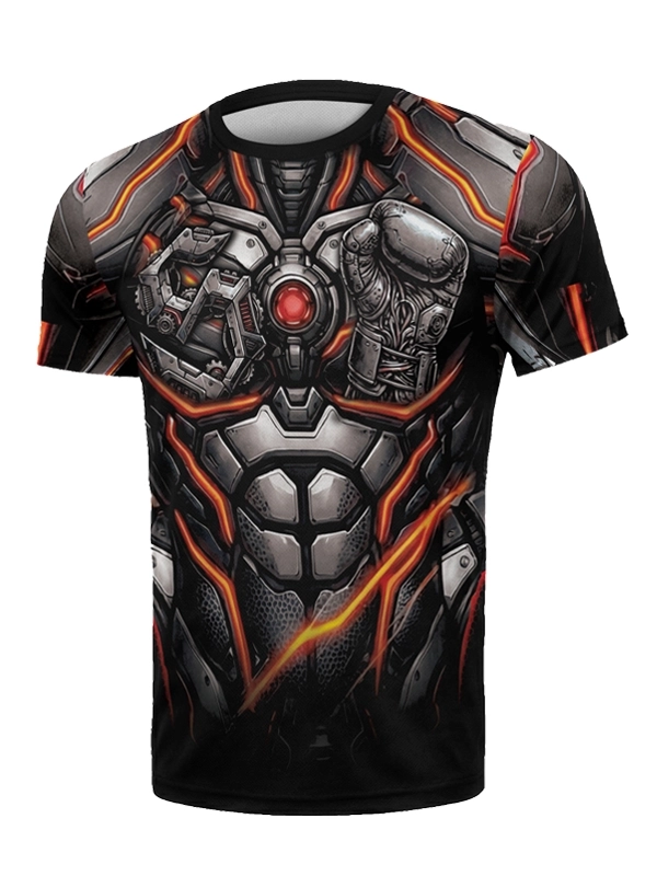 Koszulka Sportowa Mesh "Cyborg" - Czarna za 139,00 zł