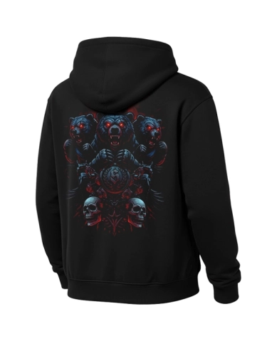 Hoodie "Bears&Roses" - black for 249,00 PLN