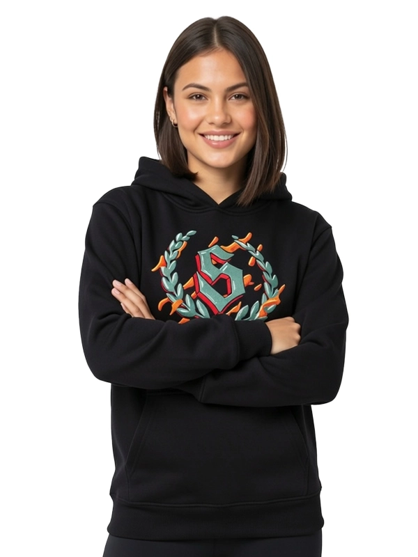 Bluza z kapturem "Laur Lava" - czarna za 249,00 zł