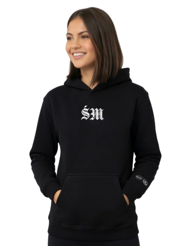 Bluza z kapturem "Hard Work" - czarna za 249,00 zł 2