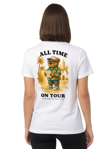 T-shirt "Globetrotter" - white for 119,00 PLN