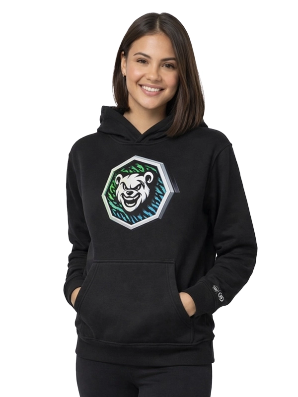 Bluza z kapturem "Oktagon" - czarna za 249,00 zł