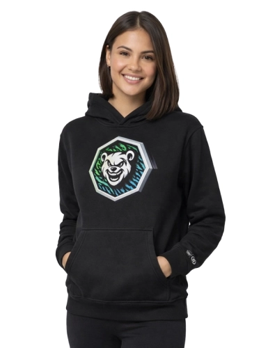 Bluza z kapturem "Oktagon" - czarna za 249,00 zł 1