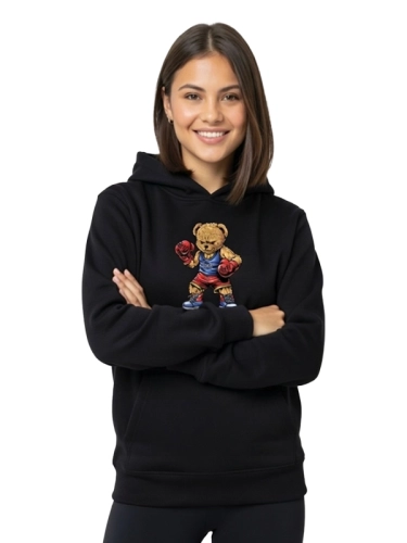 Hoodie "Boxing Bear" - black for 249,00 PLN