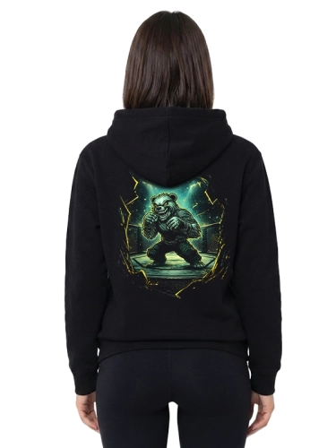 Bluza z kapturem "Mordka Zombie" - czarna za 249,00 zł