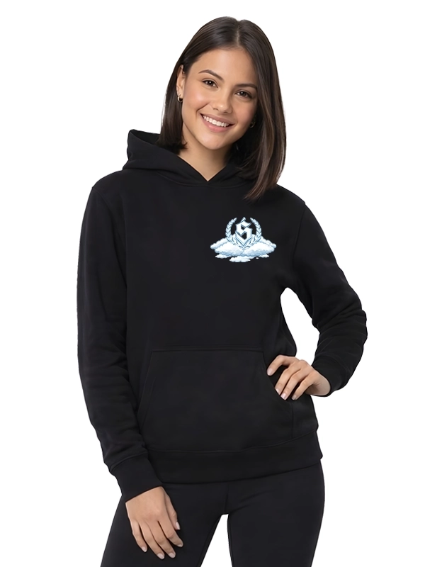 Bluza z kapturem "Laur Clouds" - czarna za 249,00 zł