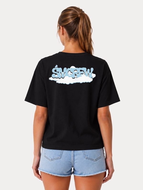 T-shirt "Laur Clouds" - black for 119,00 PLN