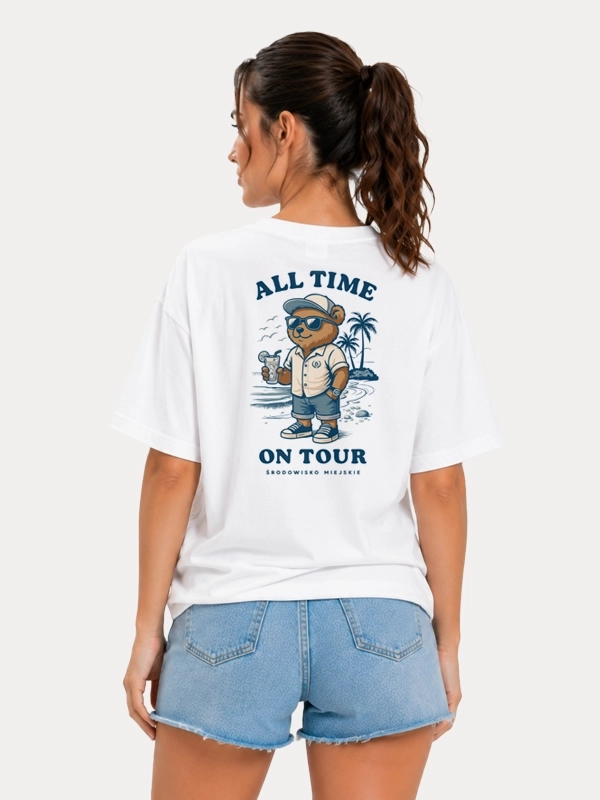 T-shirt "Traveler" - white for 119,00 PLN