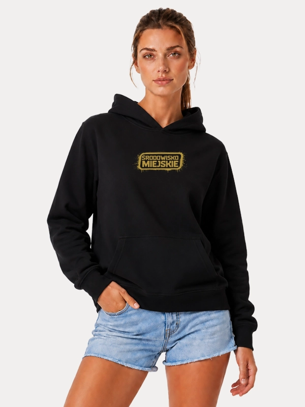 Bluza z kapturem "ŚM Gold" - czarna za 249,00 zł