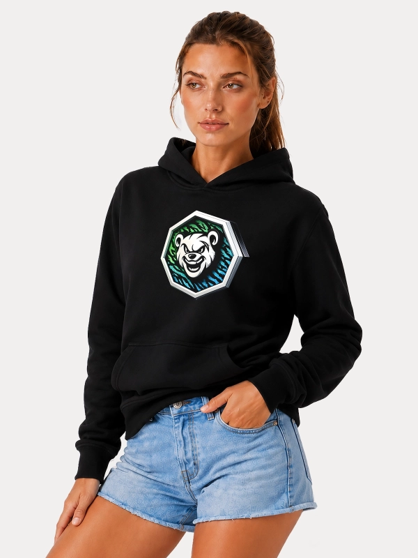 Hoodie "Oktagon" - black for 249,00 PLN