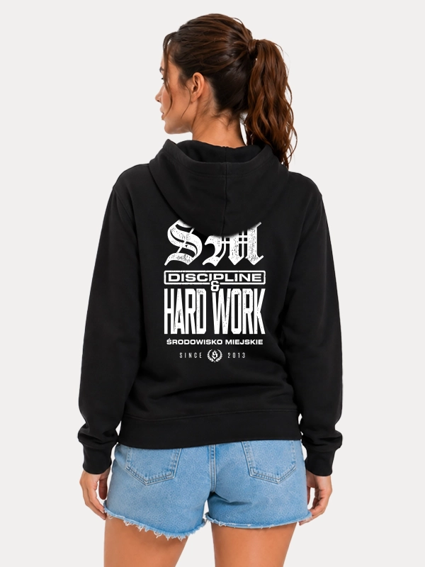 Hoodie "Hard Work" - black for 249,00 PLN