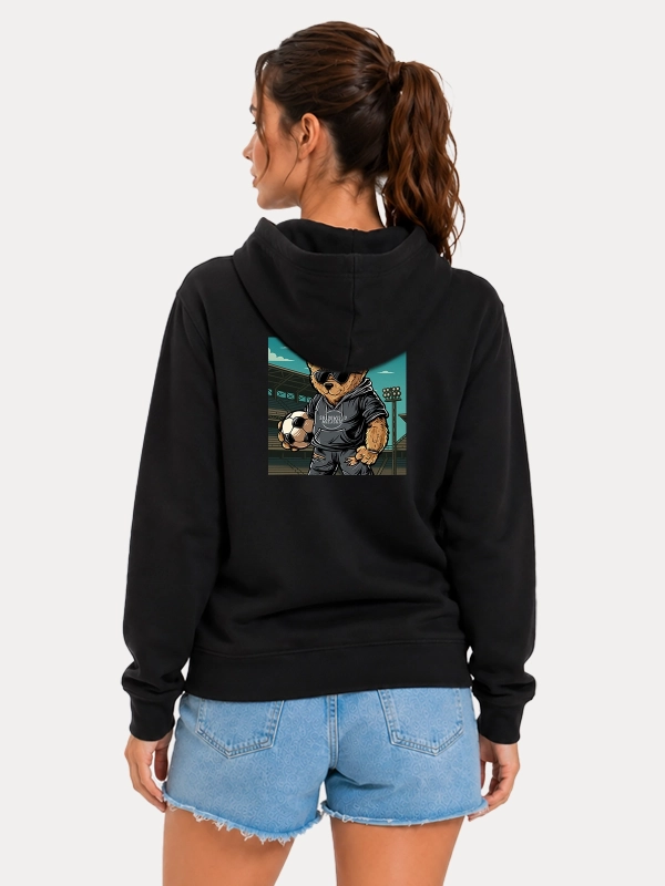 Bluza z kapturem "Fan Bear Classic" - czarna za 249,00 zł