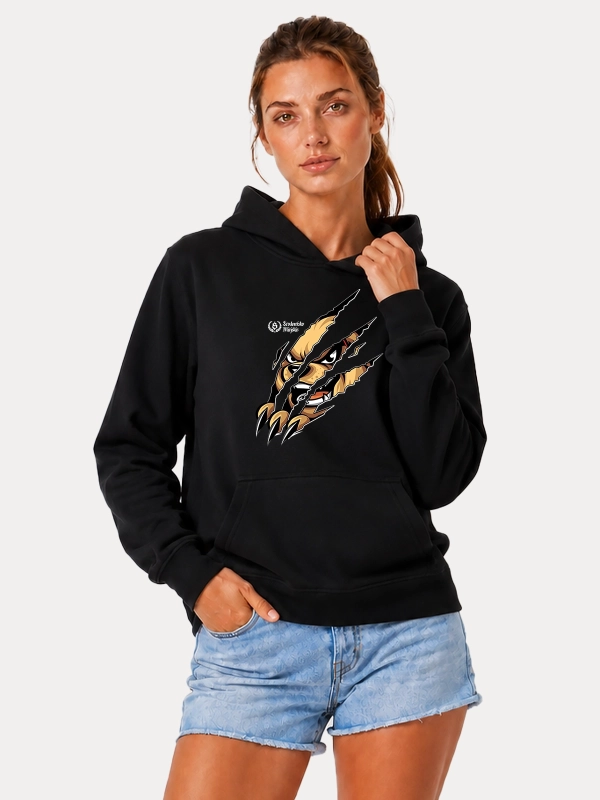 Bluza z kapturem "Slash Bear" - czarna za 249,00 zł