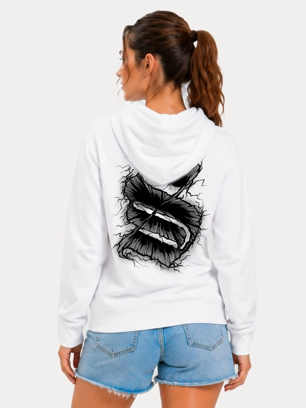 Bluza z kapturem "Split" - biała za 269,00 zł