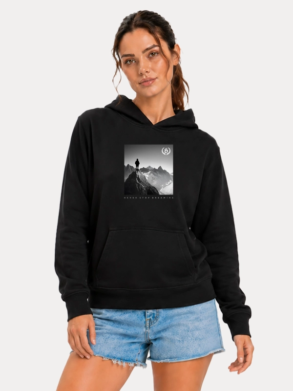 Hoodie "Never stop dreaming" - black for 249,00 PLN