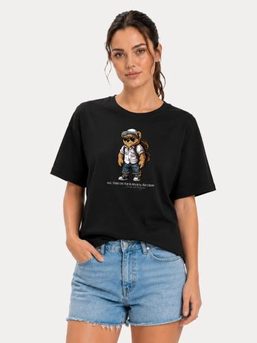 "All Time on Tour Bear" T-shirt - Black for 119.00 PLN