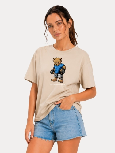 Koszulka "MMA Bear" - Beżowa za 119,00 zł