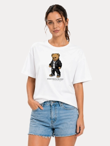 "Street Bear" T-shirt - White for 119.00 PLN 1