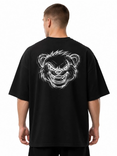 Koszulka "Madness" - oversize - czarna za 129,00 zł 2