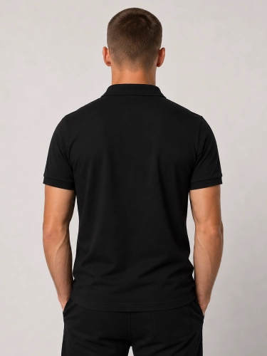 Koszulka polo "Laur" - Czarna / Szara za 129,00 zł 2