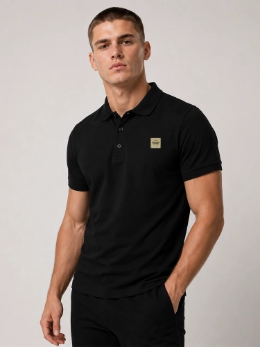 Koszulka polo "CLS" - Czarna / Złota za 129,00 zł