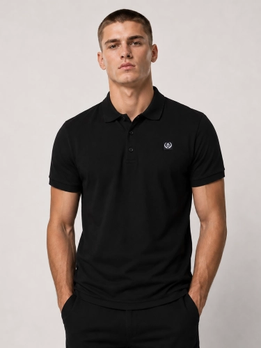 Koszulka polo "Laur mini" - Czarna za 129,00 zł