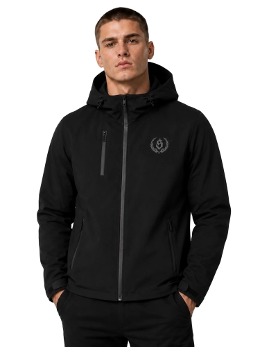 Kurtka softshell z kapturem "Laur" - czarna za 359,00 zł