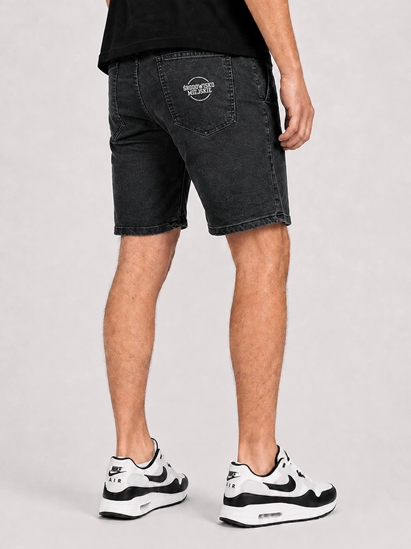 "Classic Icon" Marble Denim Shorts for 169.00 PLN