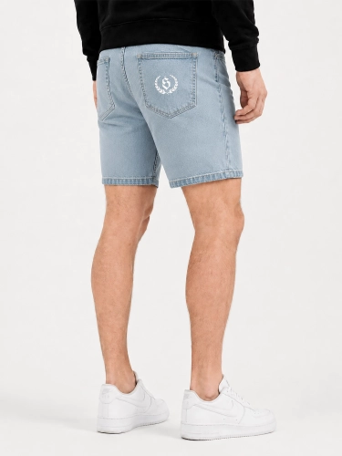 "Laur" Light Blue Denim Shorts for 169.00 PLN