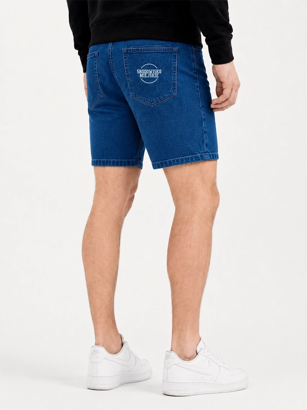 "Classic" Blue Denim Shorts for 169.00 PLN