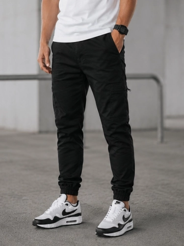Spodnie Jogger Bojówki "Classic Icon" Czarne / Białe za 199,00 zł 2