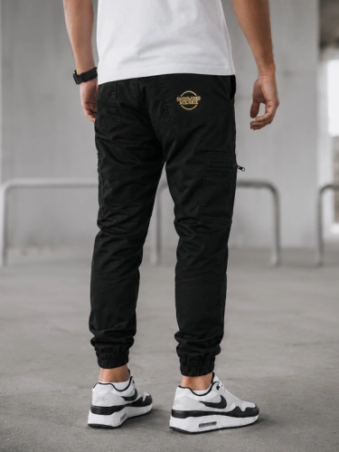Spodnie Jogger Bojówki "Classic Icon" Czarne / Złote za 209,00 zł