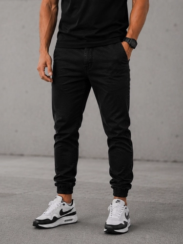 Spodnie Jeansowe Jogger "Miś" Czarne / Białe za 199,00 zł 2