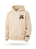 Bluza z kapturem "Fighter bear mini" - beżowa