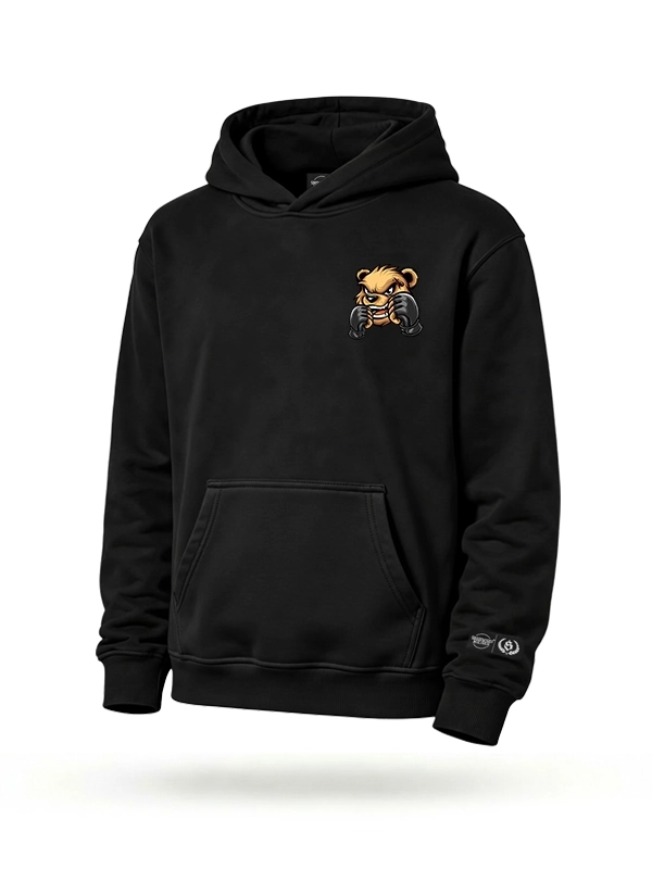 Bluza z kapturem "Fighter Bear Mini" - czarna za 249,00 zł