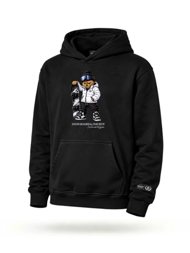 Hoodie "Snowboard bear" - black for 249,00 PLN