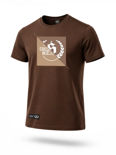 T-shirt "Duo" - brown for 119,00 PLN