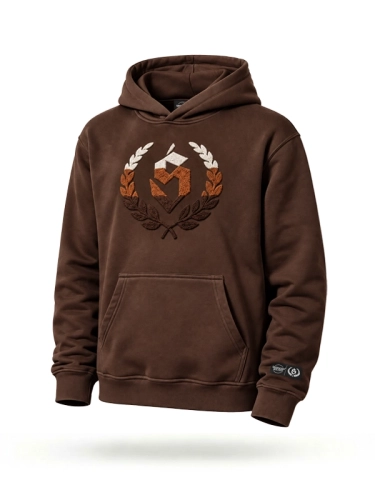 Bluza z kapturem "Chenille" - Brązowa za 269,00 zł