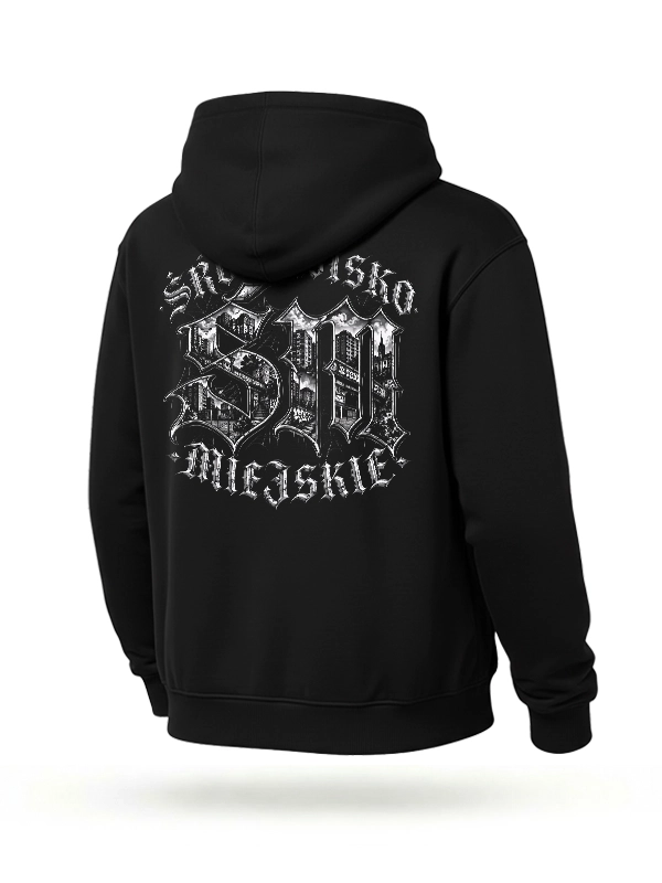 Bluza z kapturem "Gothic City" - czarna za 249,00 zł