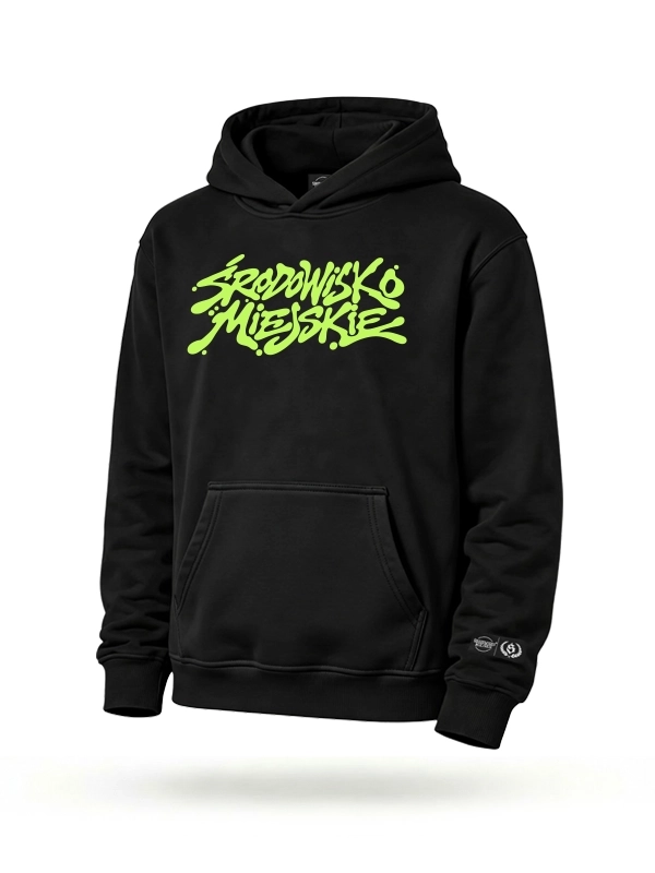 Bluza z kapturem "ŚM Lime" - czarna za 249,00 zł