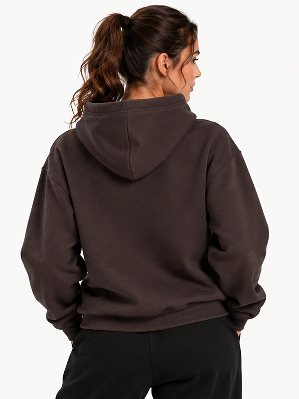 Bluza z kapturem "Chenille" - Brązowa za 269,00 zł