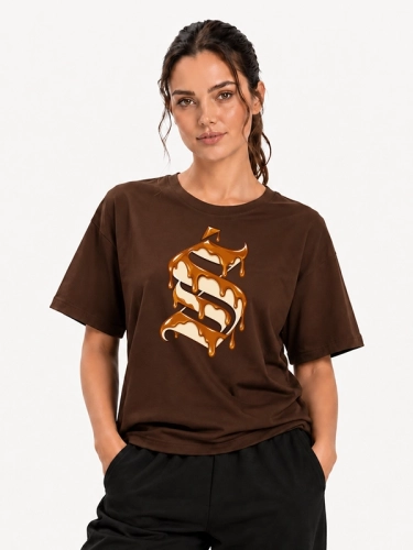 T-shirt "Caramel Icon" - brown for 119,00 PLN